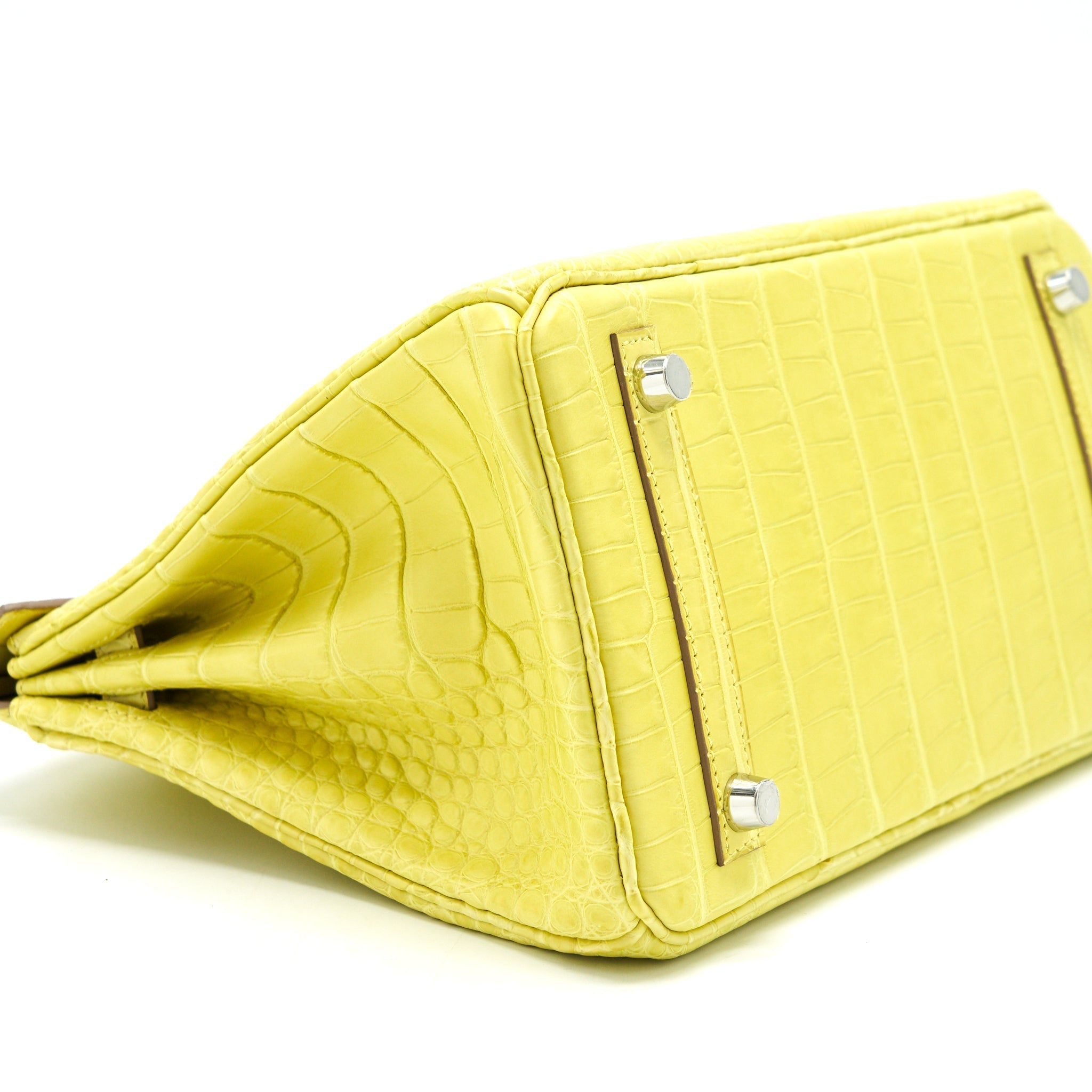 HERMES BIRKIN 25 ALLIGATOR LIME SHW