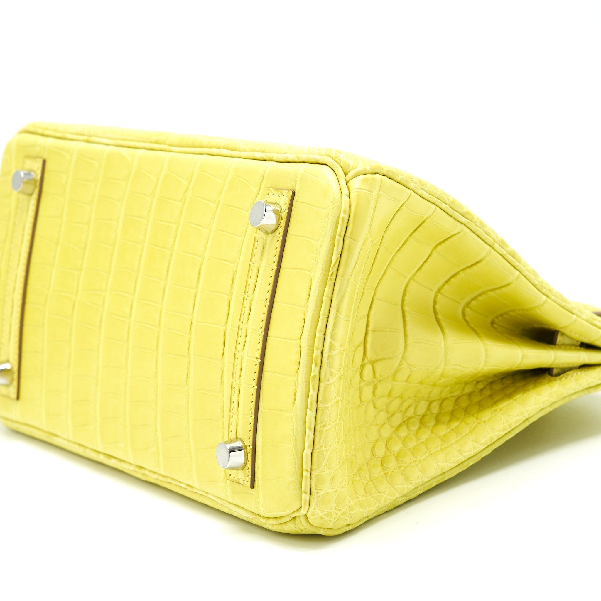 HERMES BIRKIN 25 ALLIGATOR LIME SHW