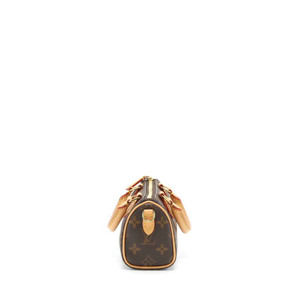 LOUIS VUITTON NANO SPEEDY NEW VERSION MONOGRAM CANVAS GHW