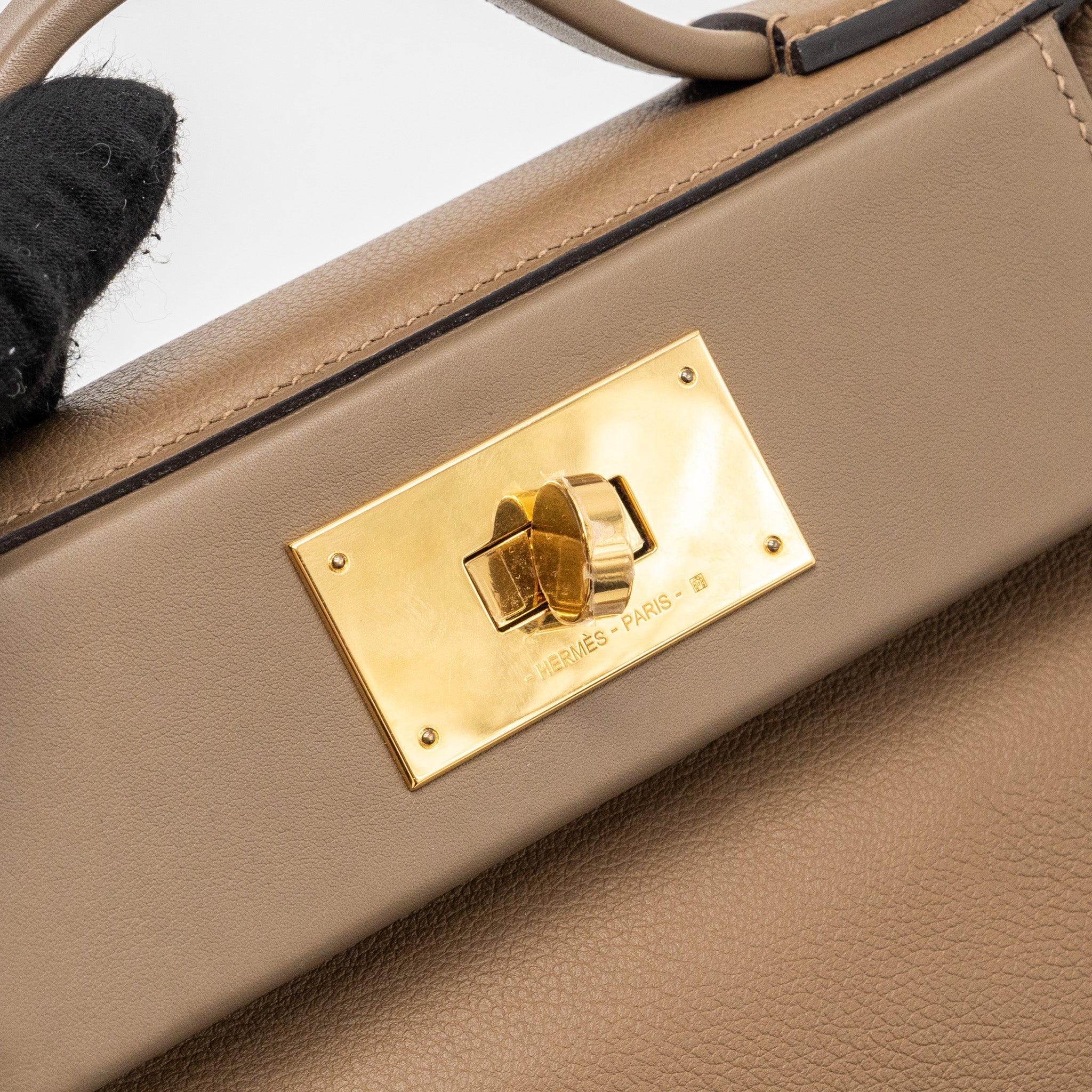 HERMES MINI 24/24 2424 - 21 BAG EVERCOLOR / SWIFT BEIGE DE WEIMAR / ETOUPE GHW