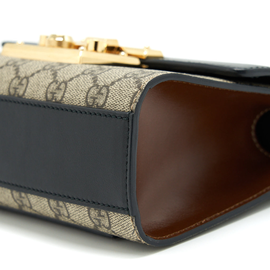GUCCI SMALL PADLOCK GG SUPREME/CANVAS GHW