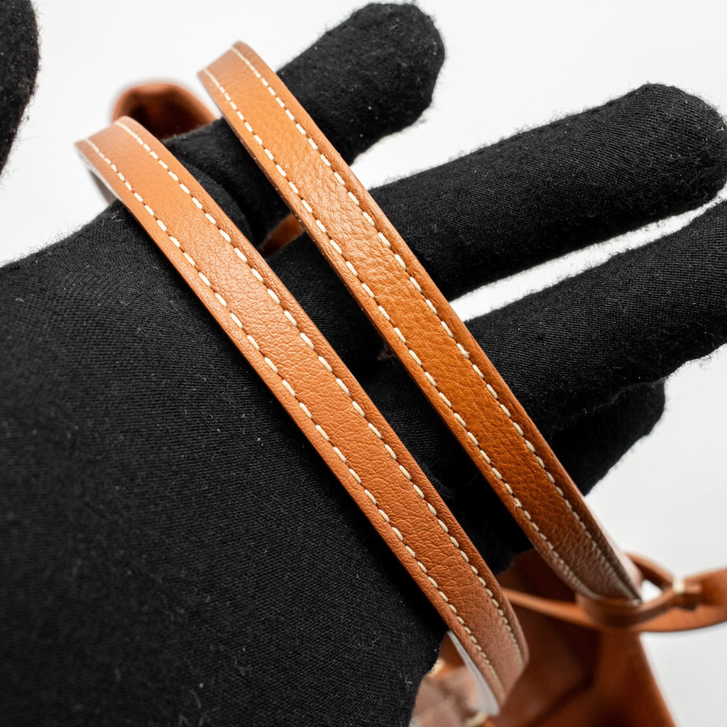 GOYARD MINI ANJOU TOTE GOYARDLINE CANVAS/LEATHER TAN/BLACK SHW