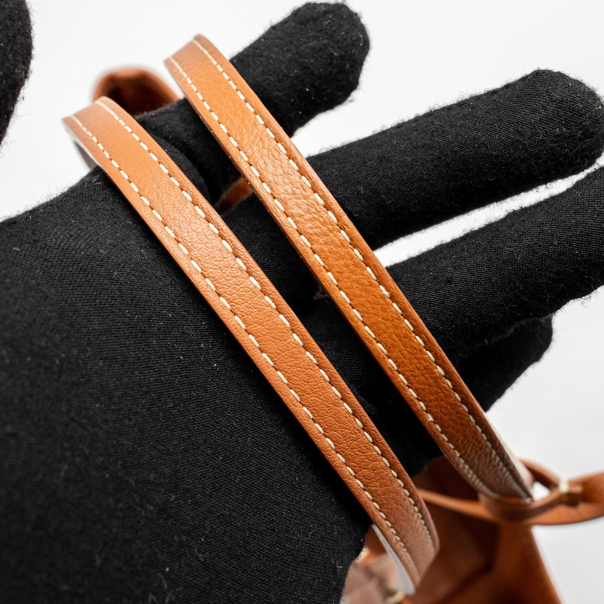 GOYARD MINI ANJOU TOTE GOYARDLINE CANVAS/LEATHER TAN/BLACK SHW