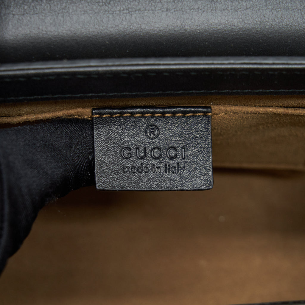 GUCCI SMALL PADLOCK GG SUPREME/CANVAS GHW