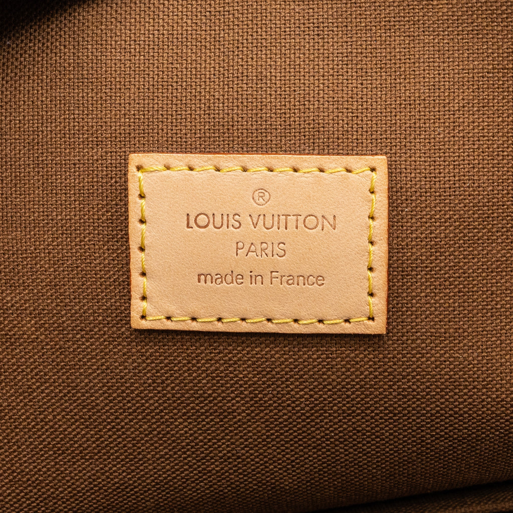 LOUIS VUITTON ZIPPER TOTE BAG MONOGRAM CANVAS GHW