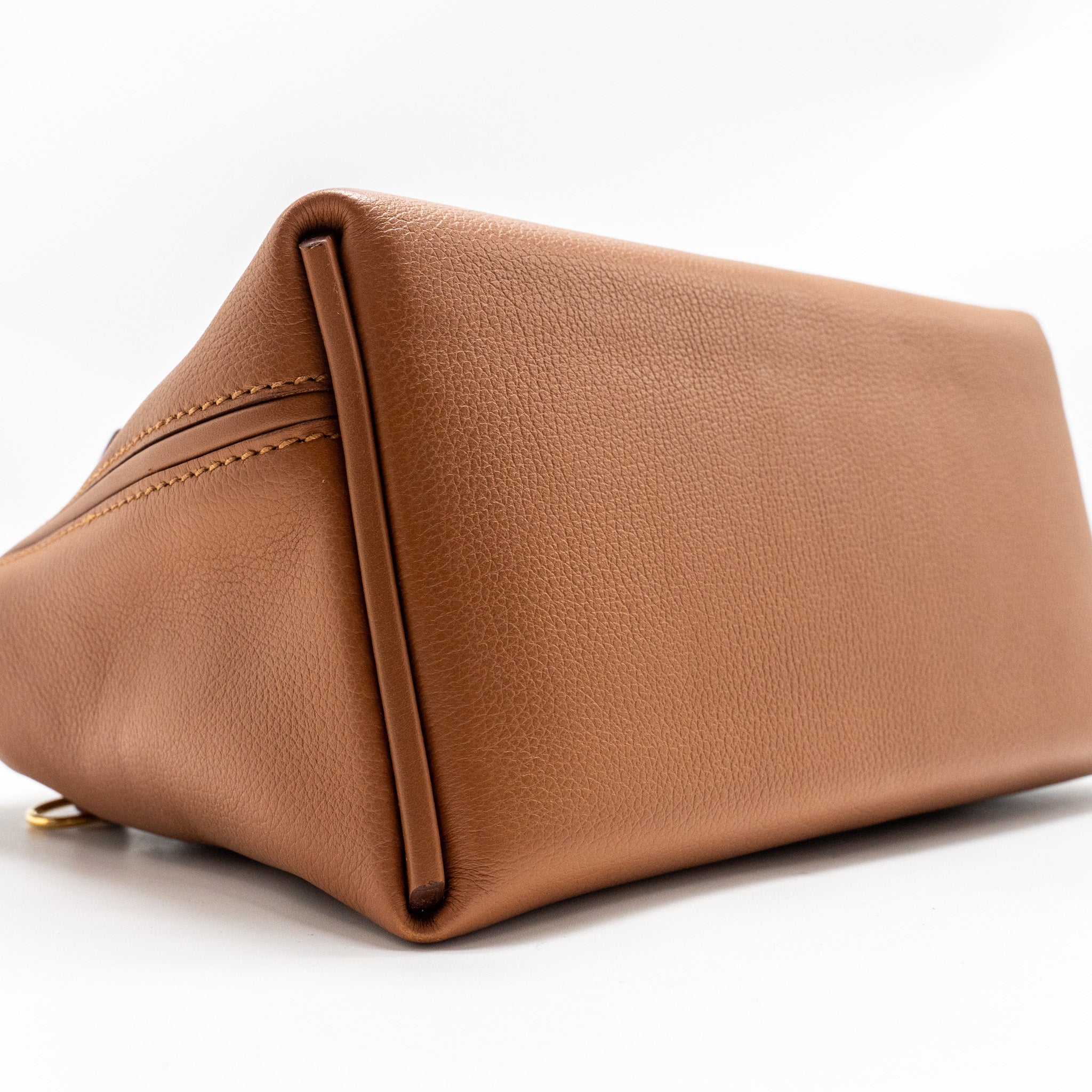 HERMES MINI 24/24 2424-21 BAG EVERCOLOR GOLD GHW