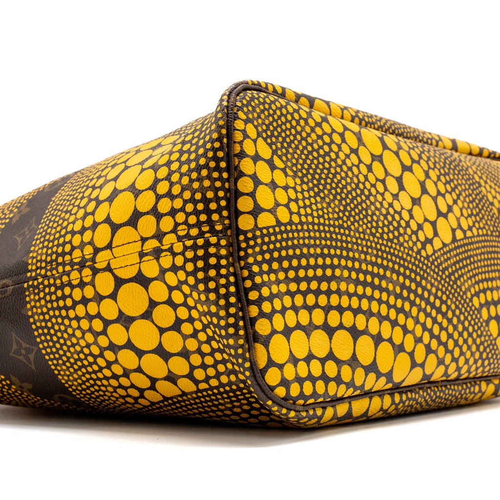 LOUIS VUITTON X YAYOI KUSAM NEVERFULL MM MONOGRAM CANVAS / YELLOW GHW