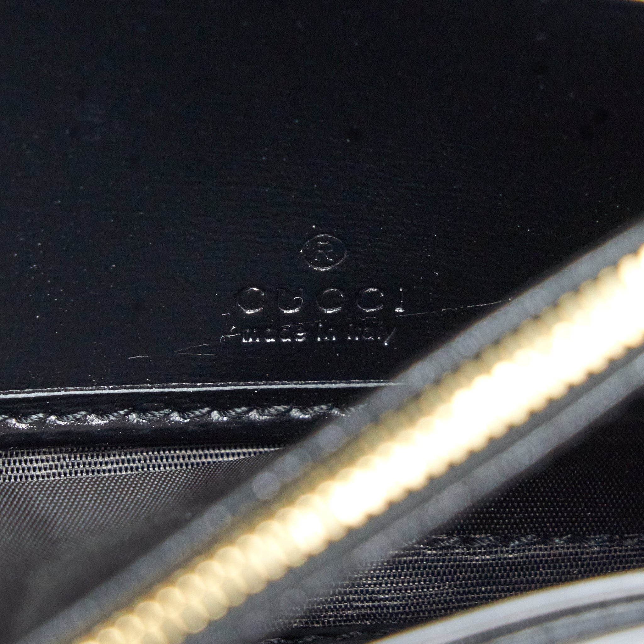 GUCCI JACKIE 1961 CHAIN WALLET BLACK GHW