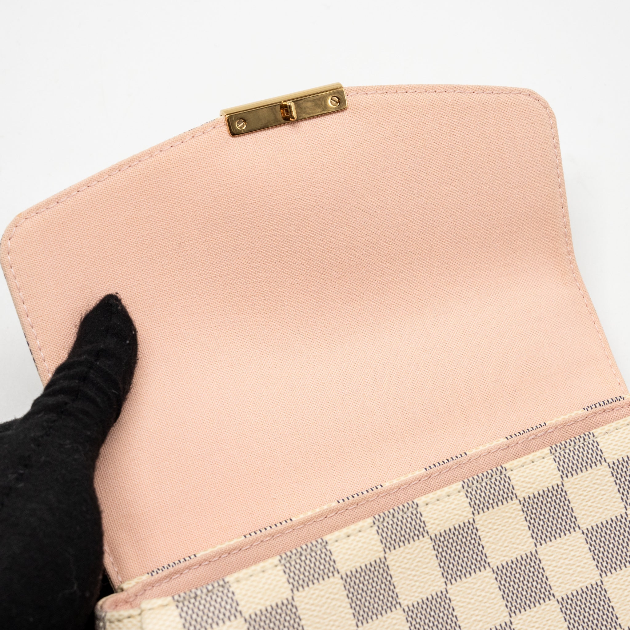 LOUIS VUITTON CROISETTE DAMIER AZUR CANVAS GHW