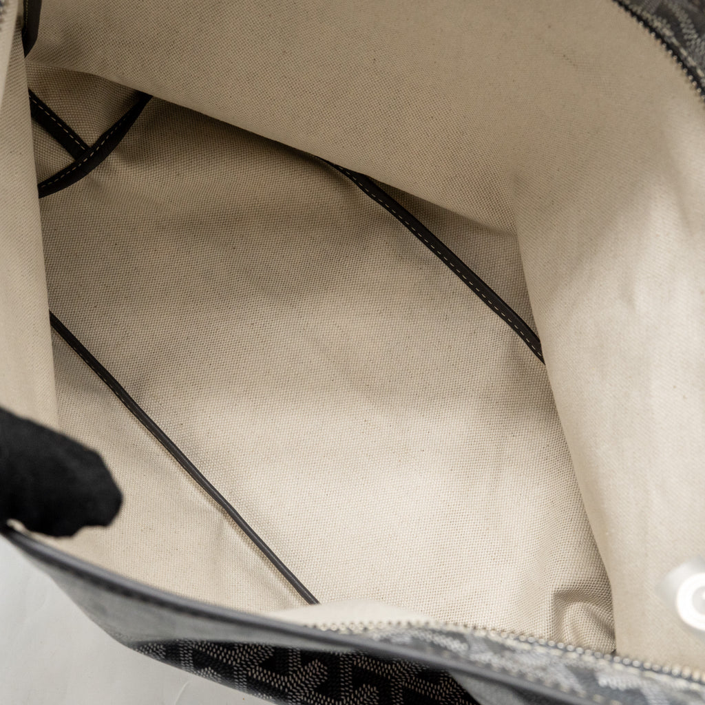 GOYARD BOHEME HOBO BAG PM GOYARDINE CANVAS GRIS SHW