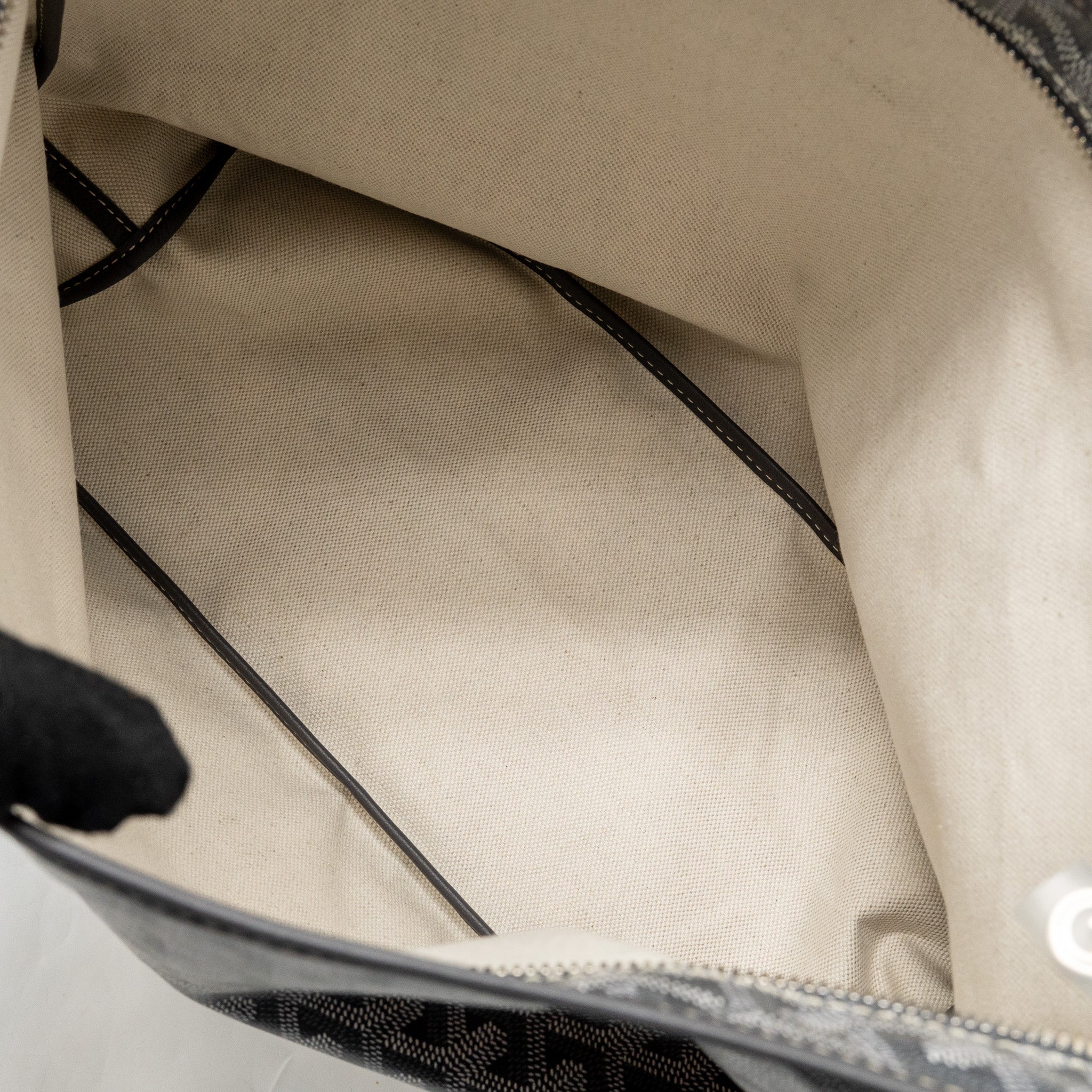 GOYARD BOHEME HOBO BAG PM GOYARDINE CANVAS GRIS SHW