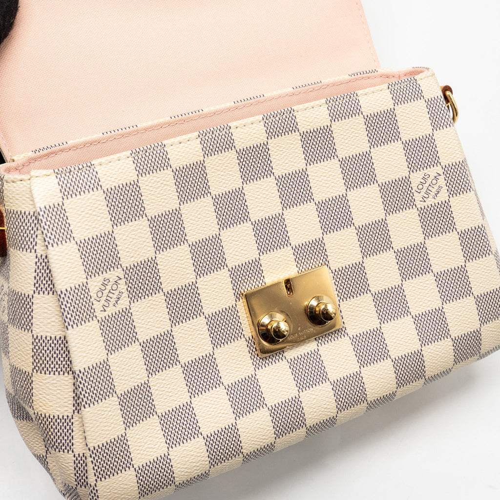 LOUIS VUITTON CROISETTE DAMIER AZUR CANVAS GHW