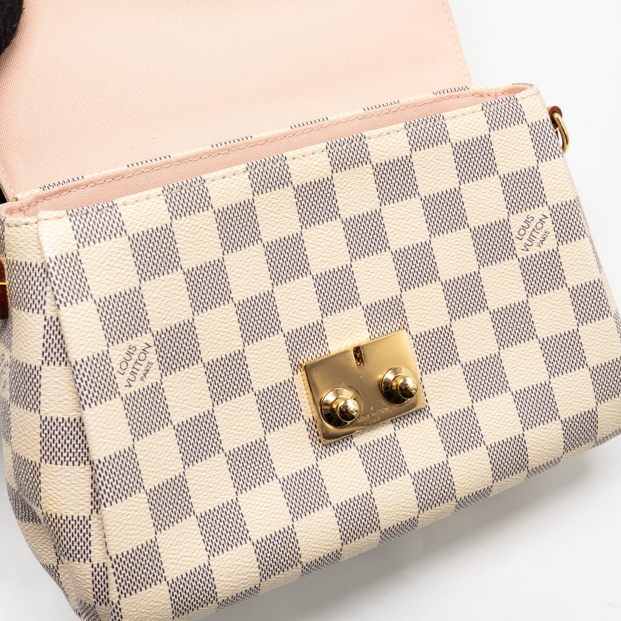LOUIS VUITTON CROISETTE DAMIER AZUR CANVAS GHW