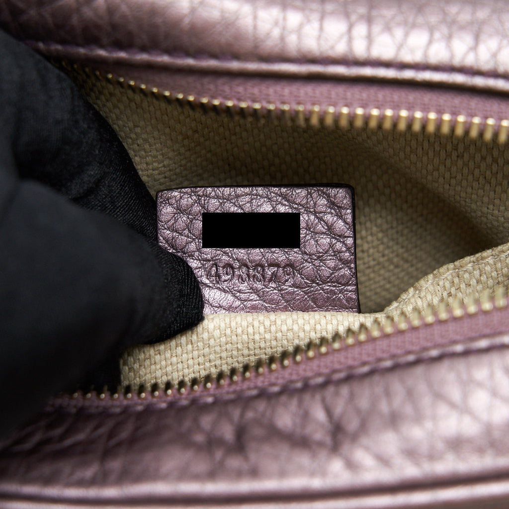 GUCCI DISCO CAMERA BAG SILVER PURPLE