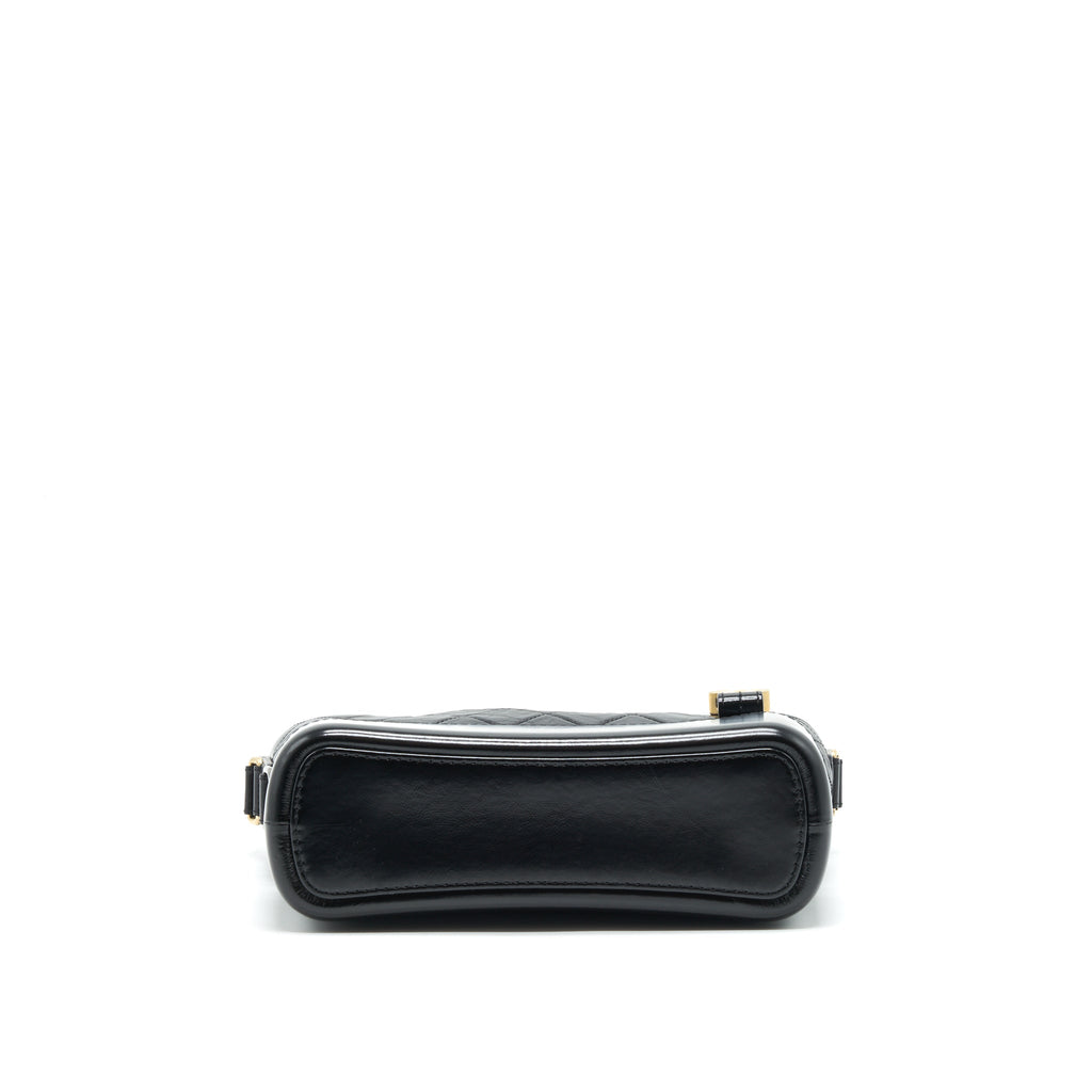 CHANEL NEW MEDIUM GABRIELLE HOBO BAG AGED SMOOTH CALFSKIN WITH GOLD/SILVER HARDWARE