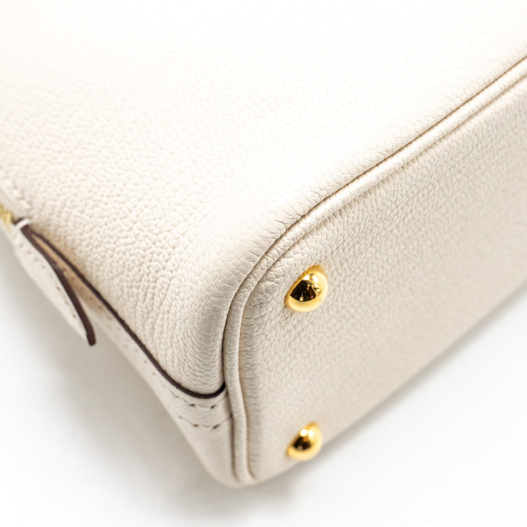 HERMES MINI BOLIDE CHÈVRE MYSORE NATA GHW