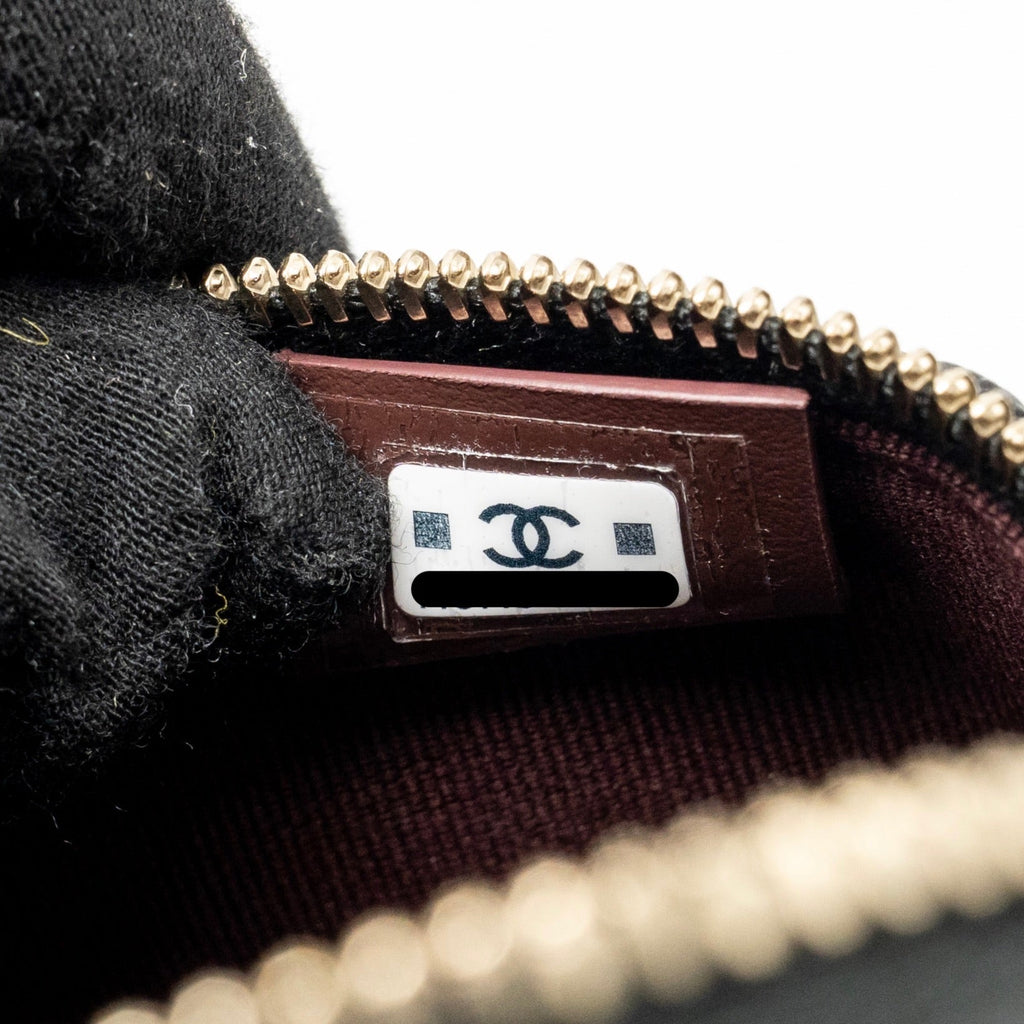 CHANEL 25P CC TOP HANDLE VANITY BAG CAVIAR BLACK LGHW (MICROCHIP)