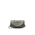 CHANEL HALF MOON WALLET ON CHAIN IN GREY