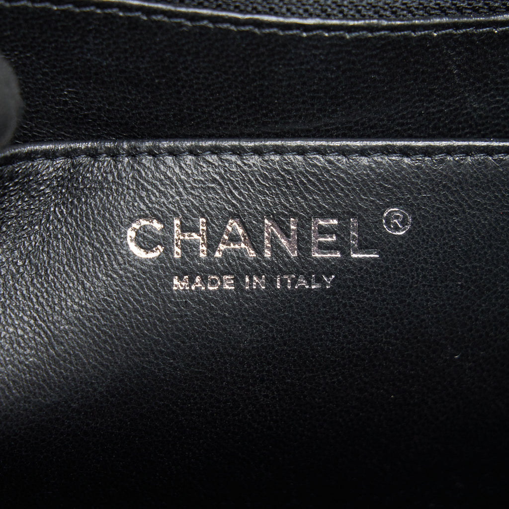 CHANEL CAVIER CLASSIC MAXI SINGLE FLAP BAG BLACK SHW