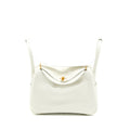 HERMES LINDY 26 EVERCOLOR BLANC GHW