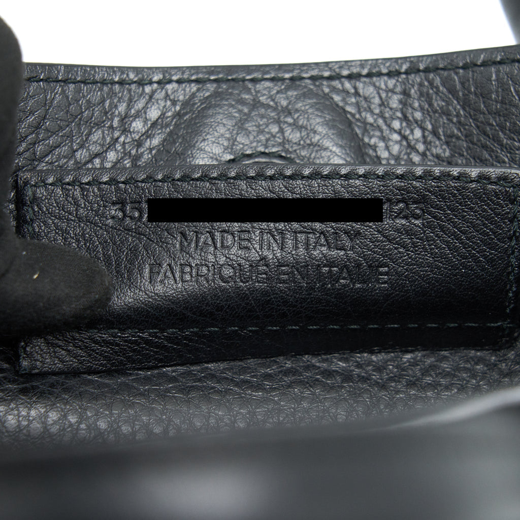 BALENCIAGA PAPIER MINI A4 CLASSIC STUDS BAG LEATHER MINI BLACK
