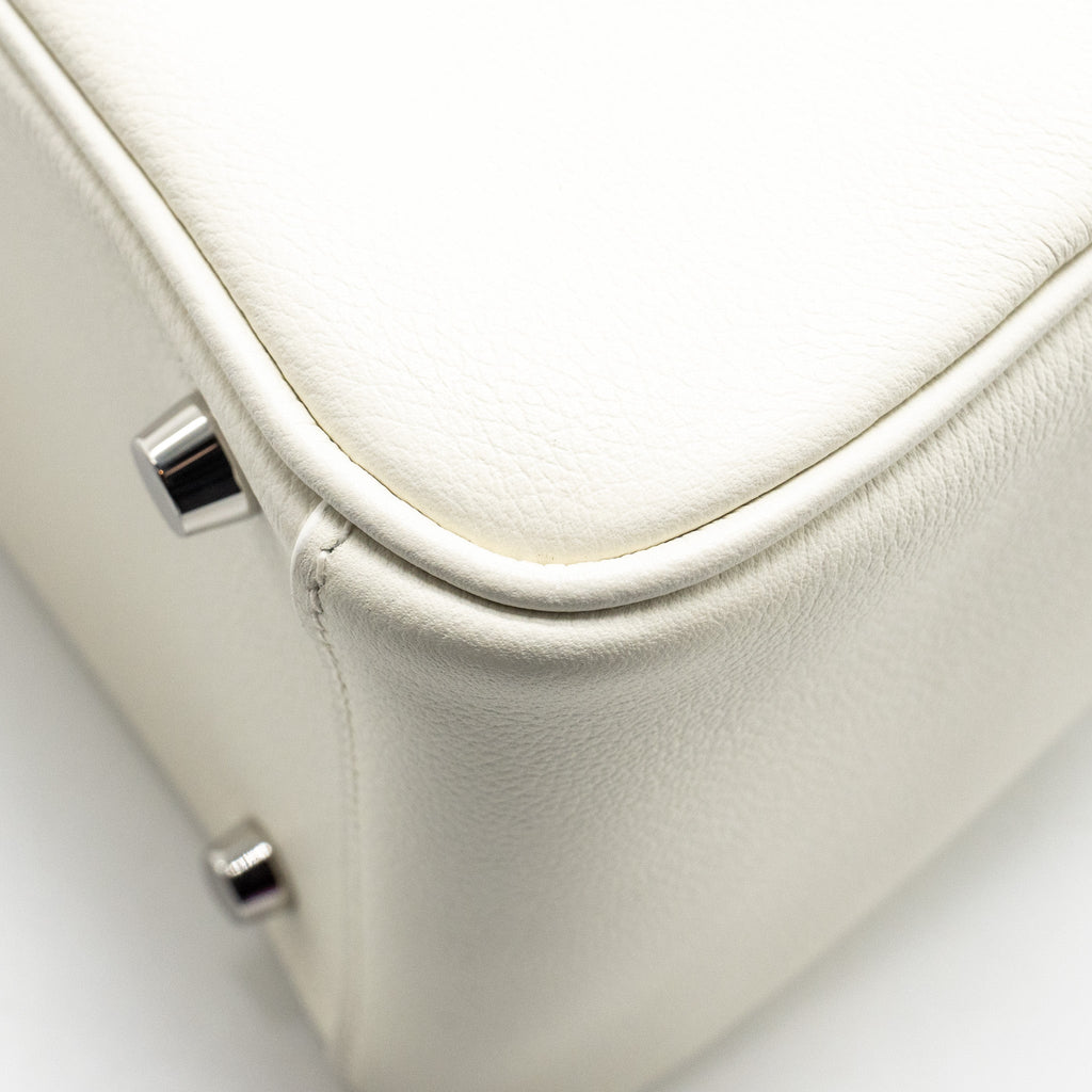 HERMES LINDY26 EVERCOLOR BLANC SHW