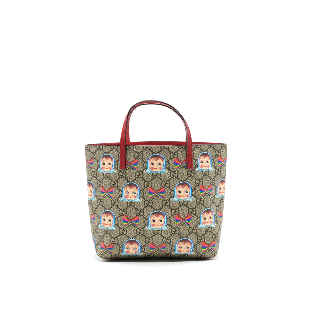 GUCCI CHILDREN'S GG DOLLS AND BOWS TOTE