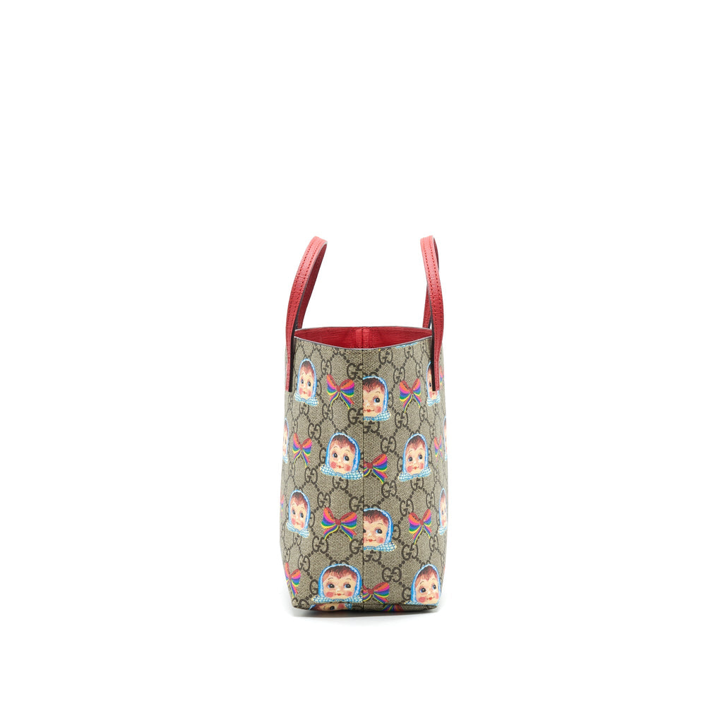 GUCCI CHILDREN'S GG DOLLS AND BOWS TOTE