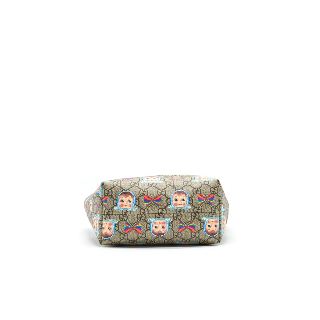 GUCCI CHILDREN'S GG DOLLS AND BOWS TOTE