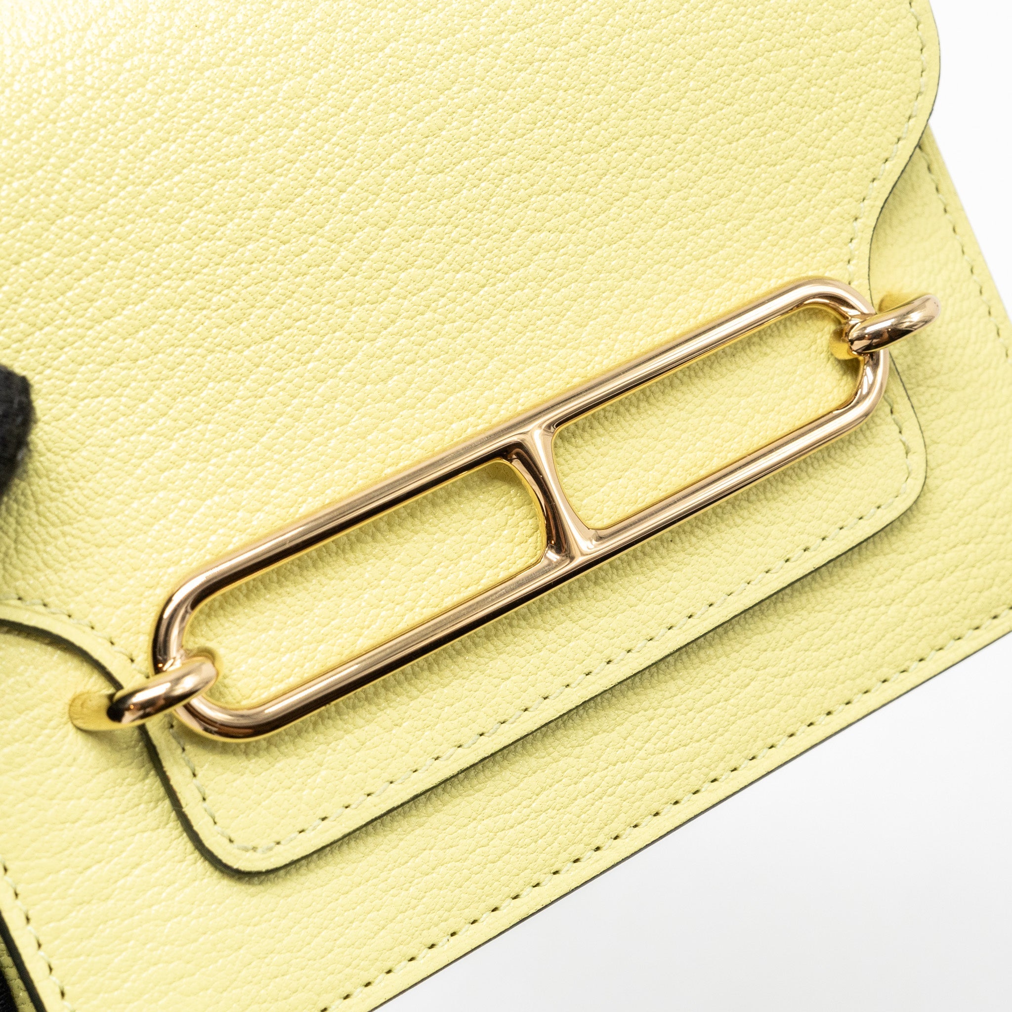 HERMES ROULIS SLIM CHEVRE MYSORE JAUNE BOURGEON LGHW