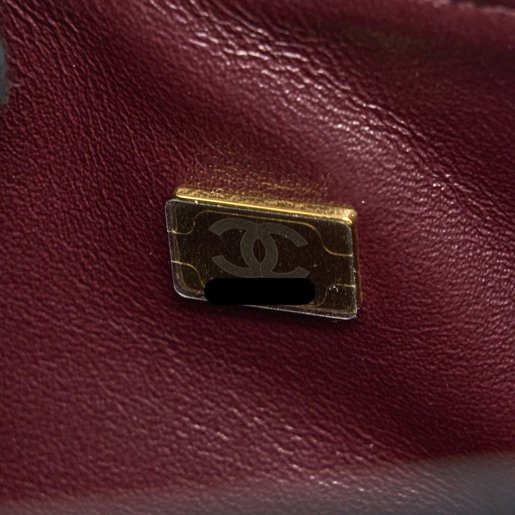 CHANEL SMALL CLASSIC DOUBLE FLAP BAG CAVIAR BLACK GHW (MICROCHIP)