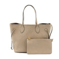 LOUIS VUITTON NEVERFULL MM MONOGRAM EMPREINTE TOURTERELLE GHW (NEW VERSION)