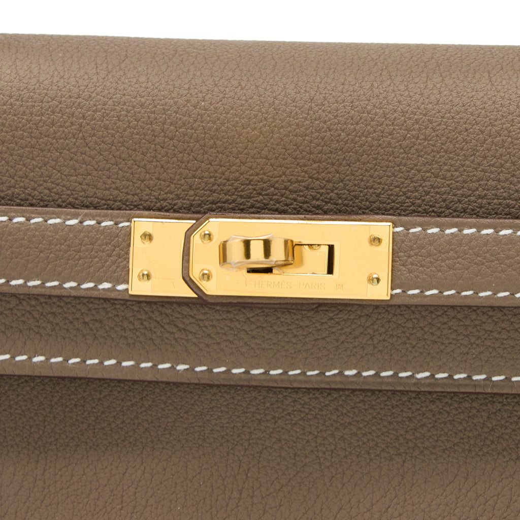 HERMES KELLY 25 TOGO ETOUPE GHW