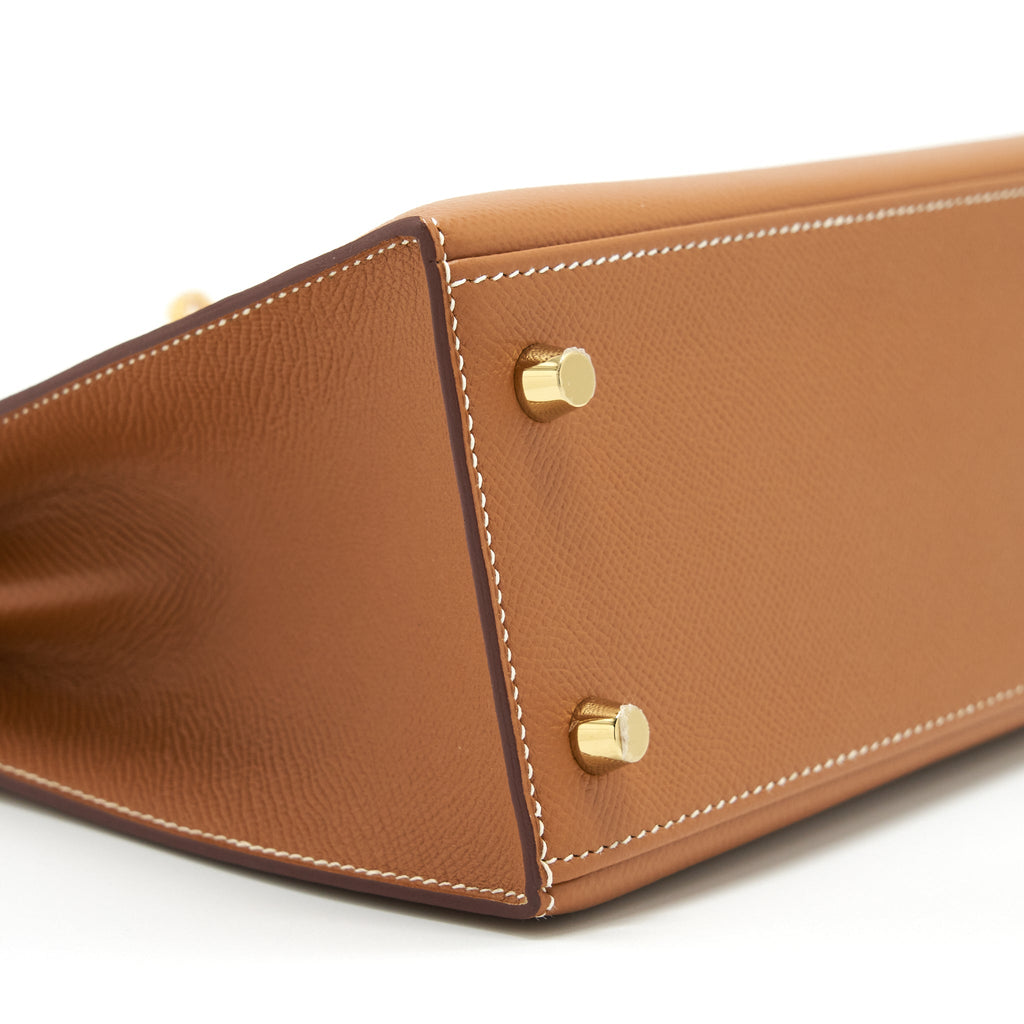 HERMES KELLY 25 EPSOM 37 GOLD GHW