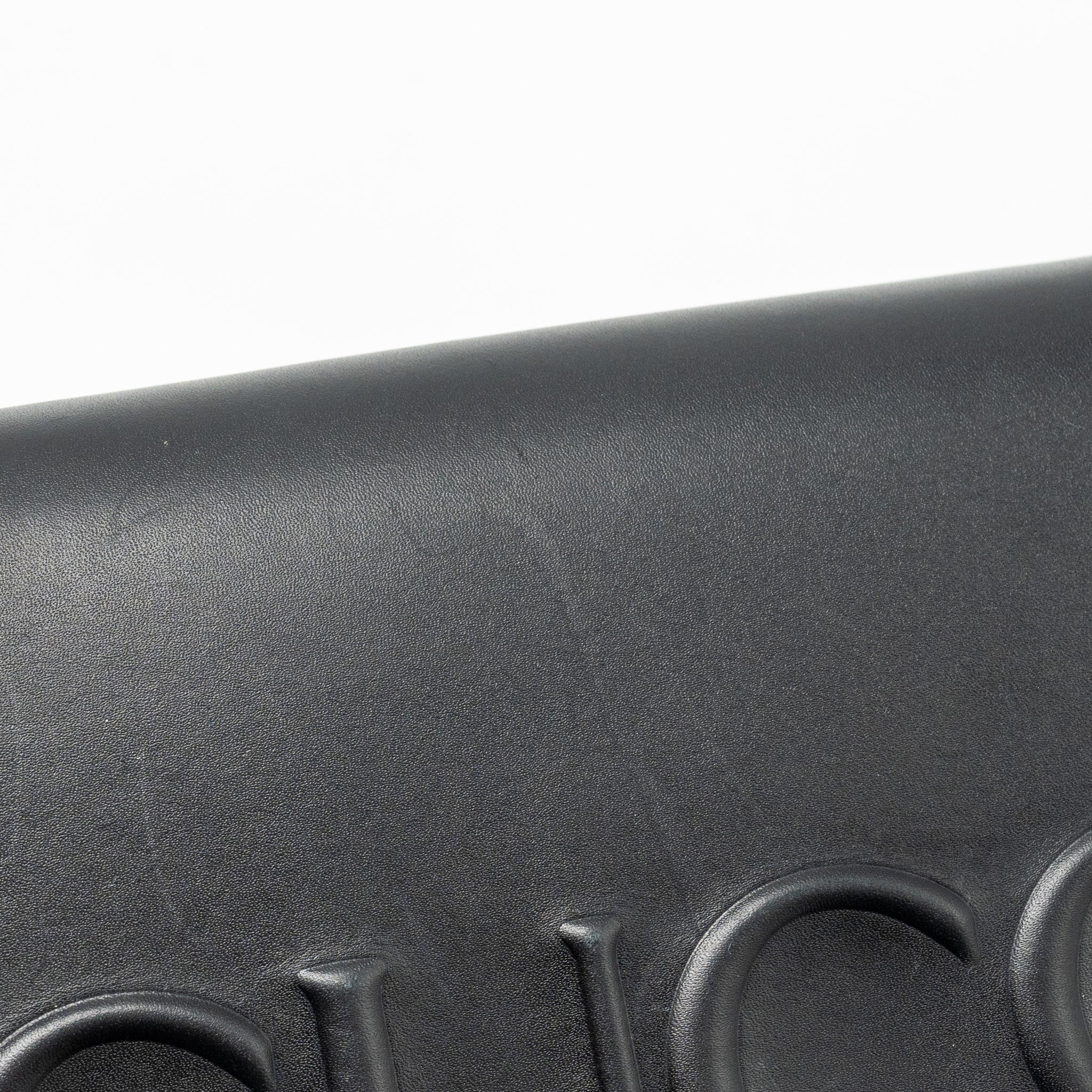GUCCI FLAP WALLET ON CHAIN CALFSKIN BLACK SHW
