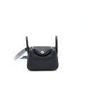 HERMES MINI LINDY CC89 BLACK GHW