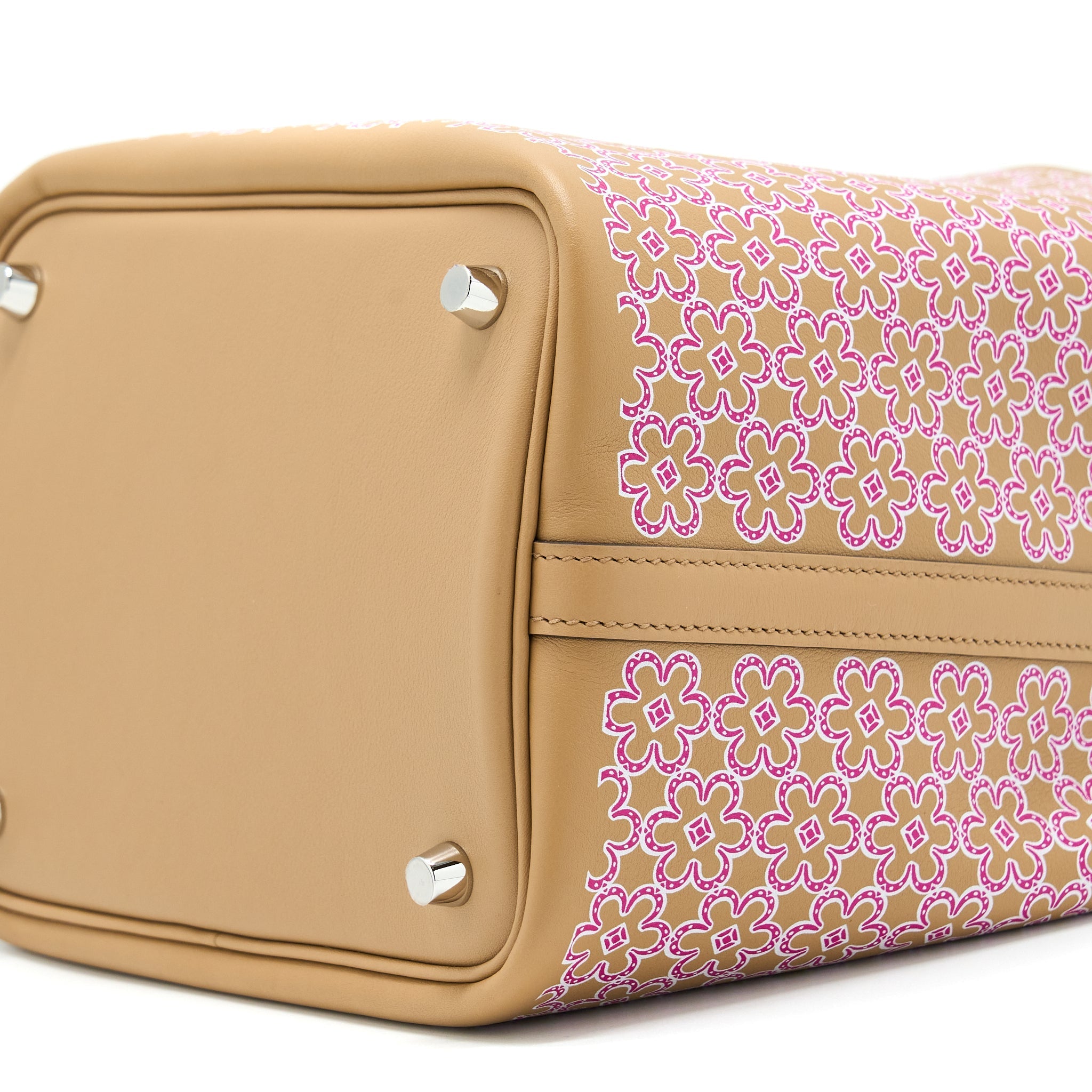 HERMES PICOTIN 18 LUCKY DAISY SWIFT CHAI/ROSE/BLANC SHW