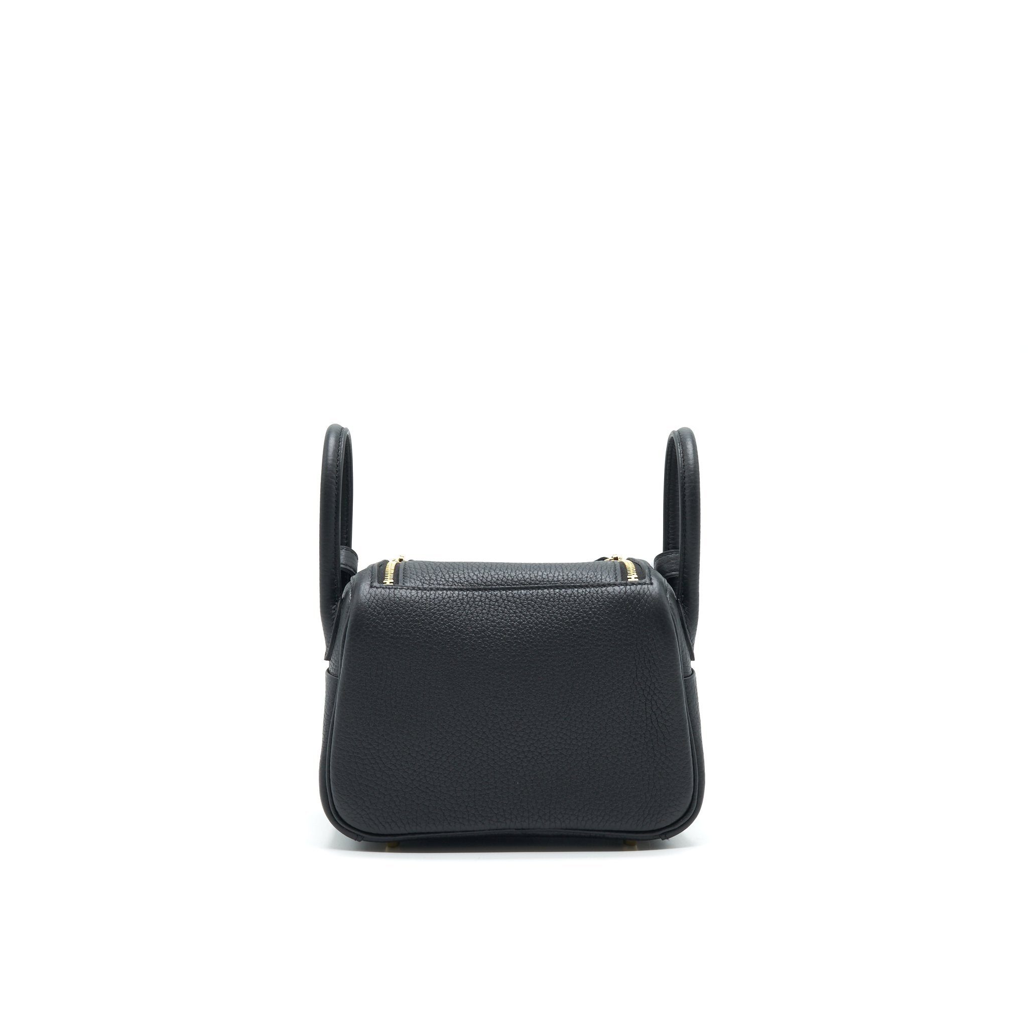 HERMES MINI LINDY CC89 BLACK GHW