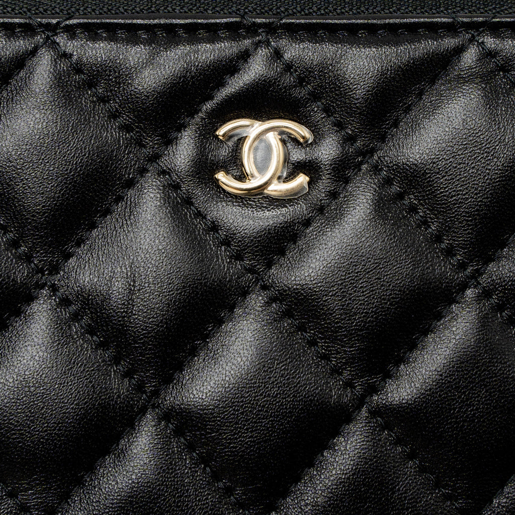 CHANEL 21S MINI POUCH LIMITED EDITION LAMBSKIN BLACK LGHW