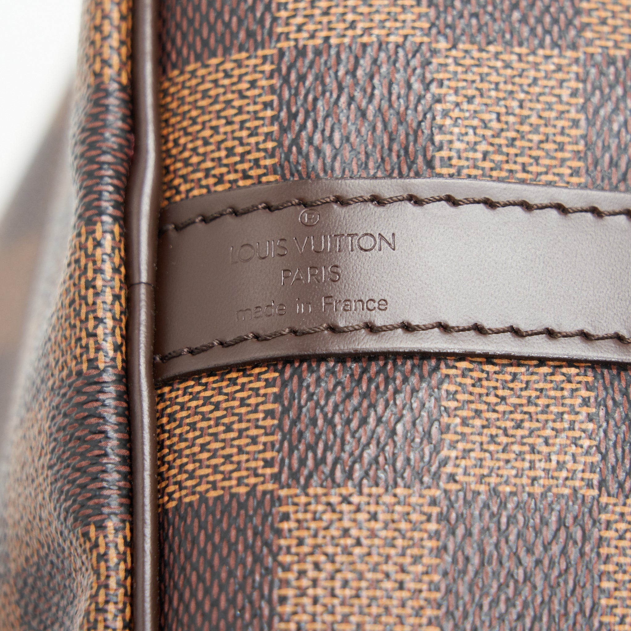 LOUIS VUITTON SPEEDY 30 DAMIER EBENE CANVAS HANDBAG BROWN