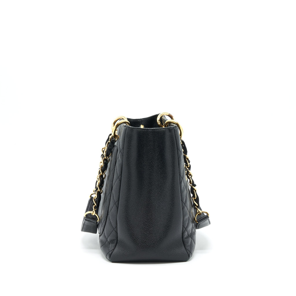CHANEL GRAND SHOPPING TOTE BAG CAVIAR BLACK GHW