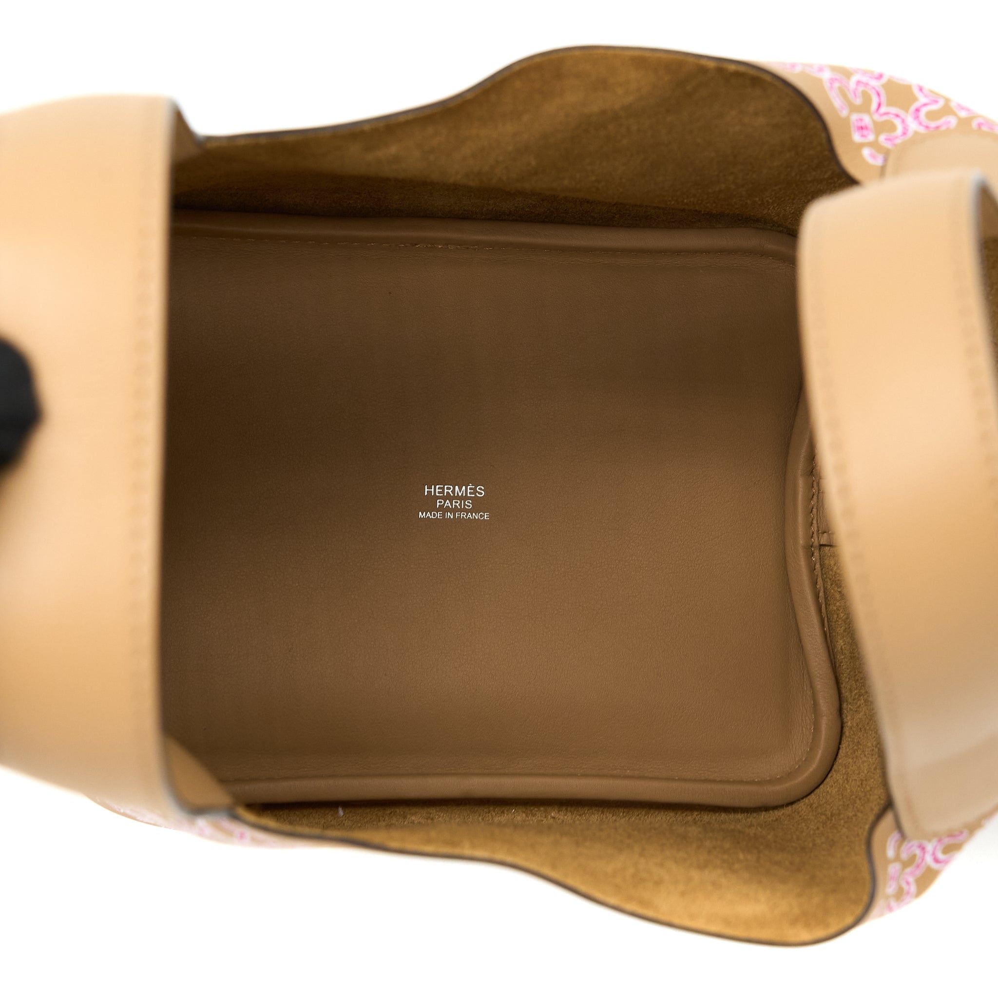 HERMES PICOTIN 18 LOCK BAG LUCKY DAISY SWIFT CHAI/ROSE/BLANC SHW