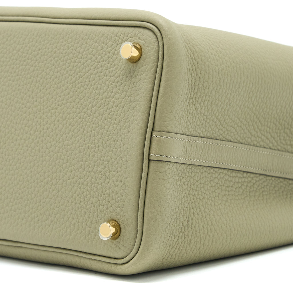 HERMES PICOTIN 18 LOCK BAG CLEMENCE SAUGE GHW