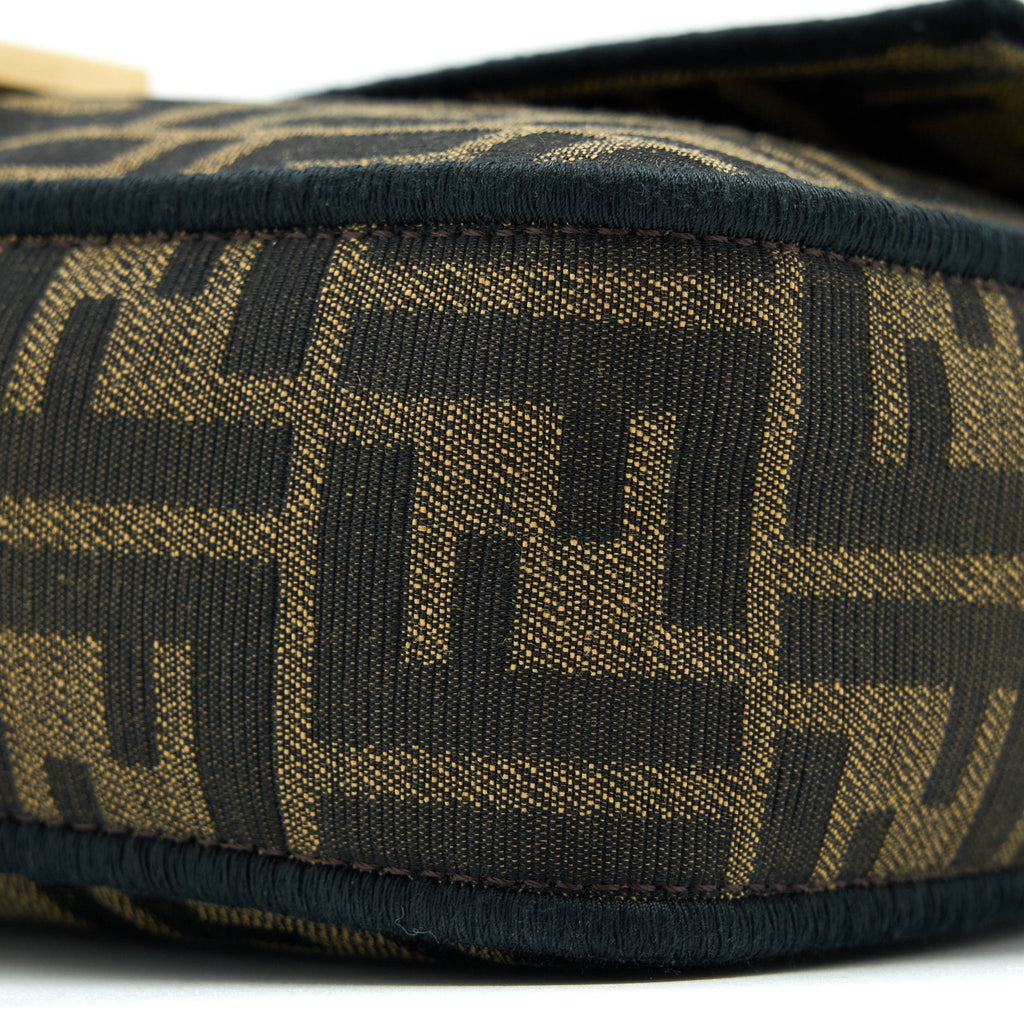 FENDI BAGUETTE SHOULDER BAG CANVAS GHW