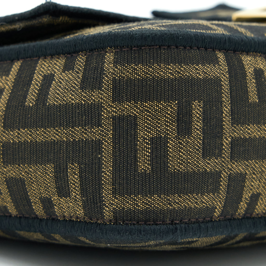 FENDI BAGUETTE SHOULDER BAG CANVAS GHW