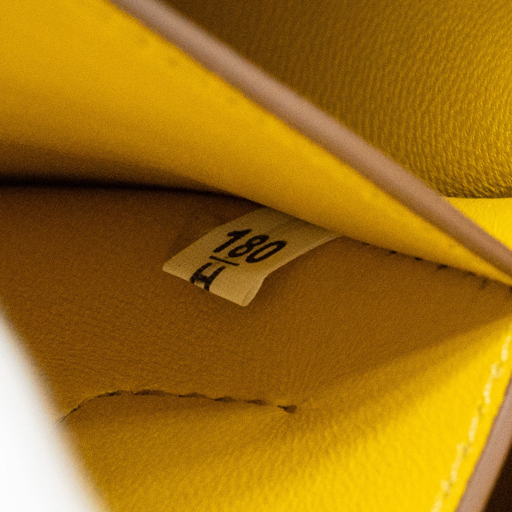 PRADA SMALL SAFFIANO CUIR TOTE BAG CALFSKIN WHITE/YELLOW GHW