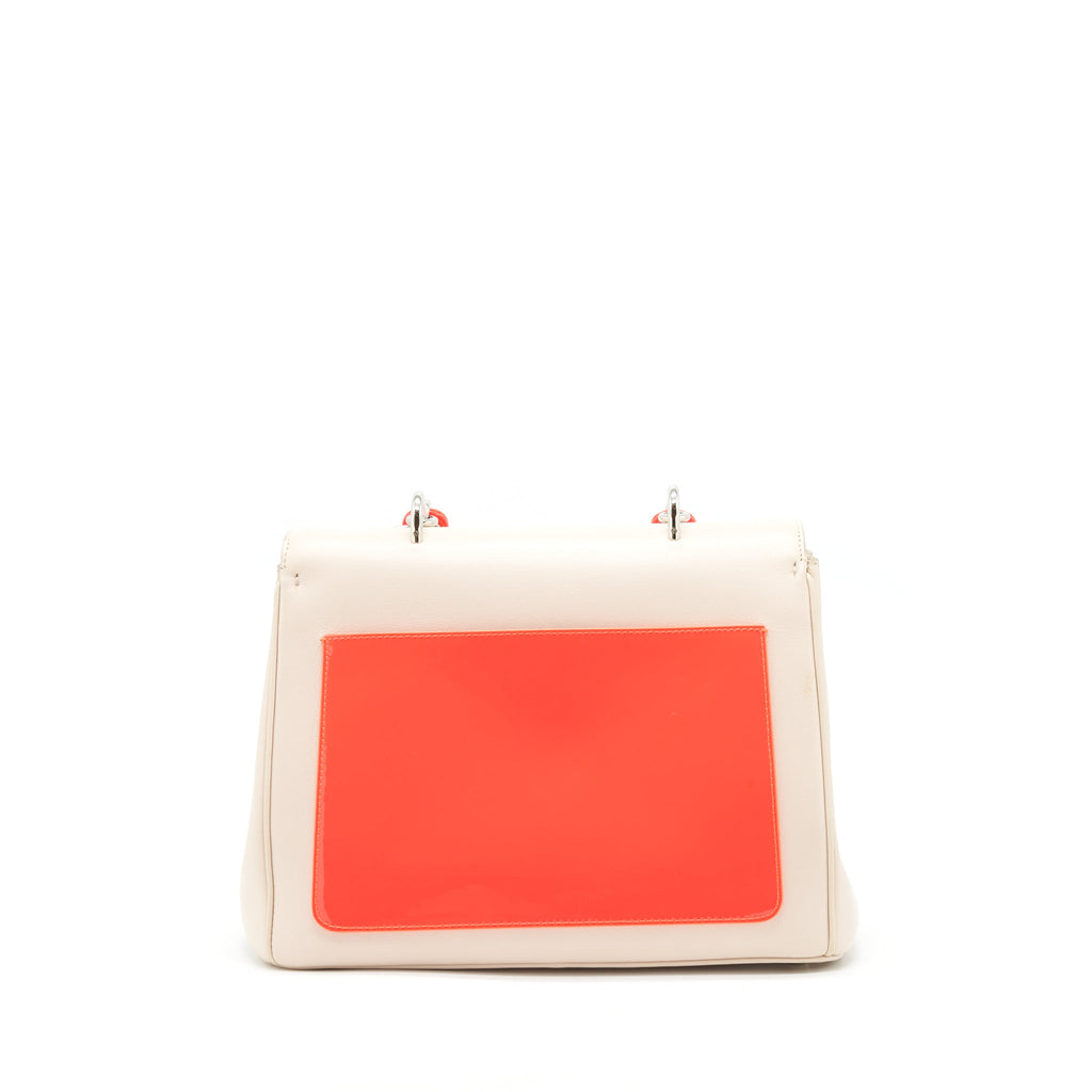 DIOR BE DIOR BAG SMOOTH CALFSKIN BEIGE / BRIGHT PINK SHW