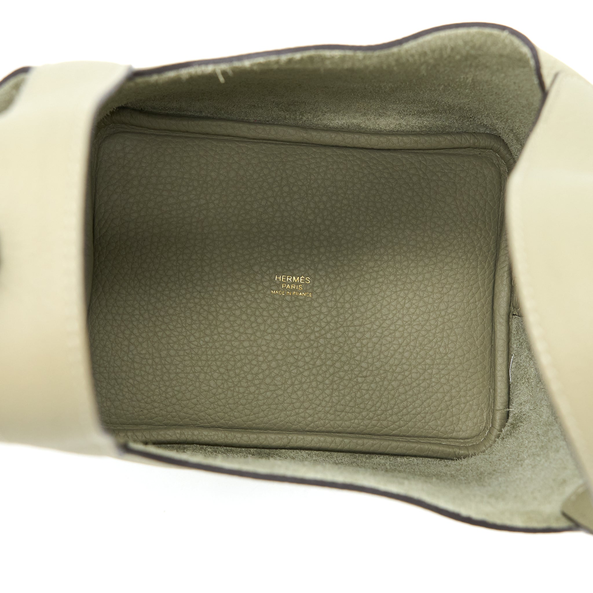 HERMES PICOTIN 18 LOCK BAG CLEMENCE SAUGE GHW
