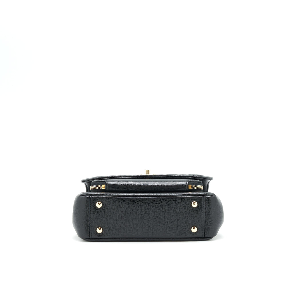 CHANEL MEDIUM BUSINESS AFFINITY BAG CAVIAR BLACK LGHW (MICROCHIP)