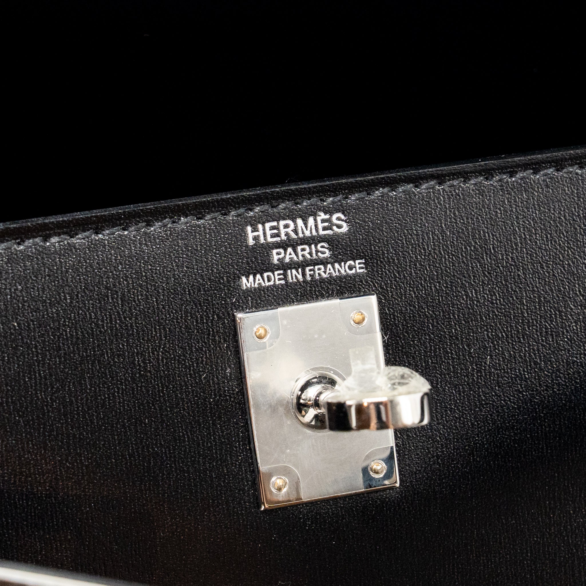 HERMES KELLY 25 BOX BLACK SHW